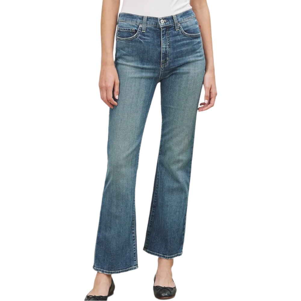 Nili Lotan Size 28 Boot Cut Jeans Classic Wash Denim